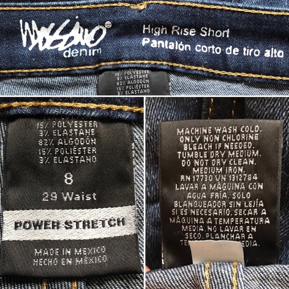 Mossimo High Rise Cuffed Denim Shorts 8 - Picture 3 of 3